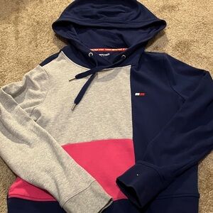 Tommy Hilfiger Navy, Gray, and Pink Hoodie